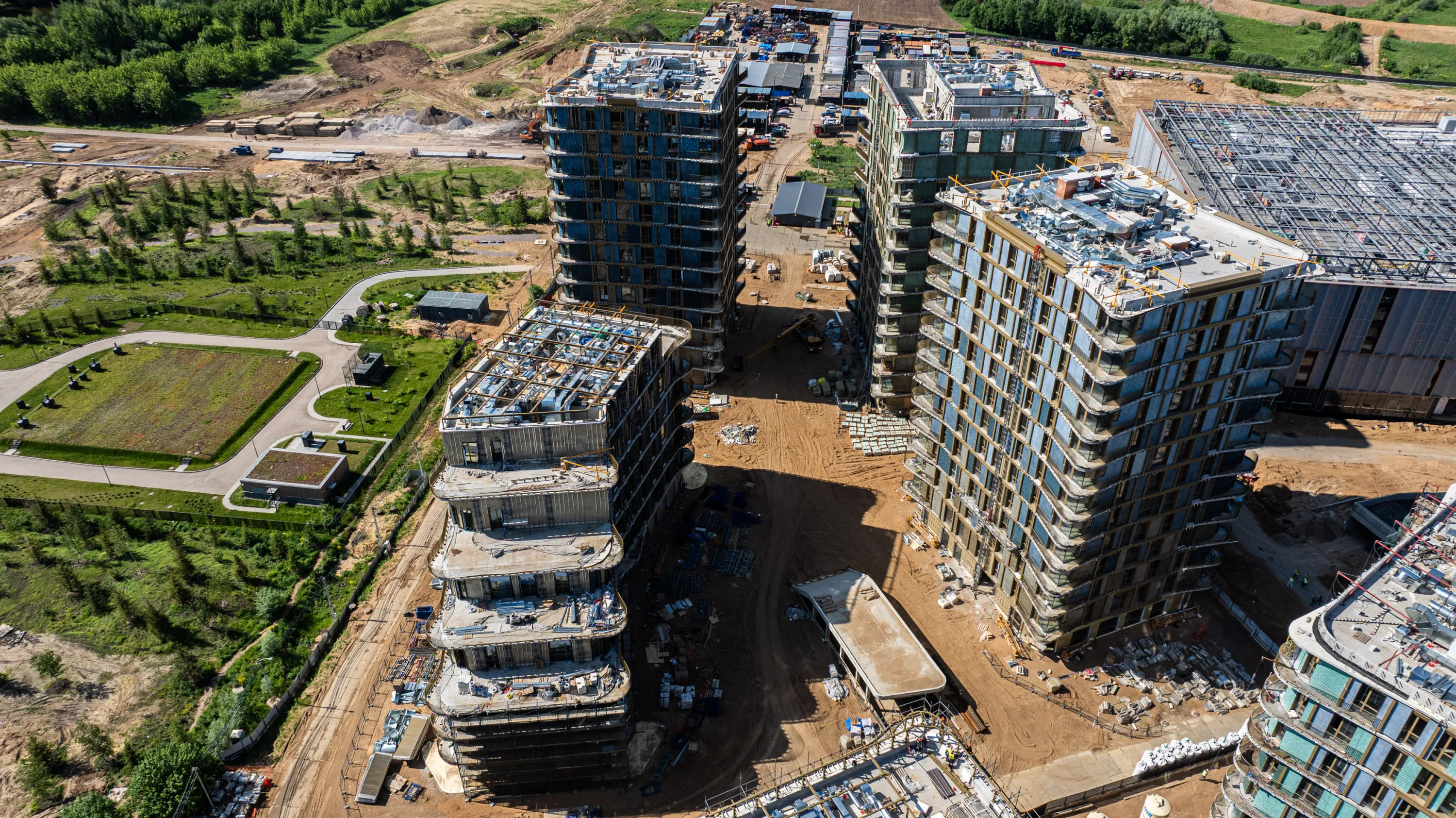 СберСити - квартал В21 ход строительства