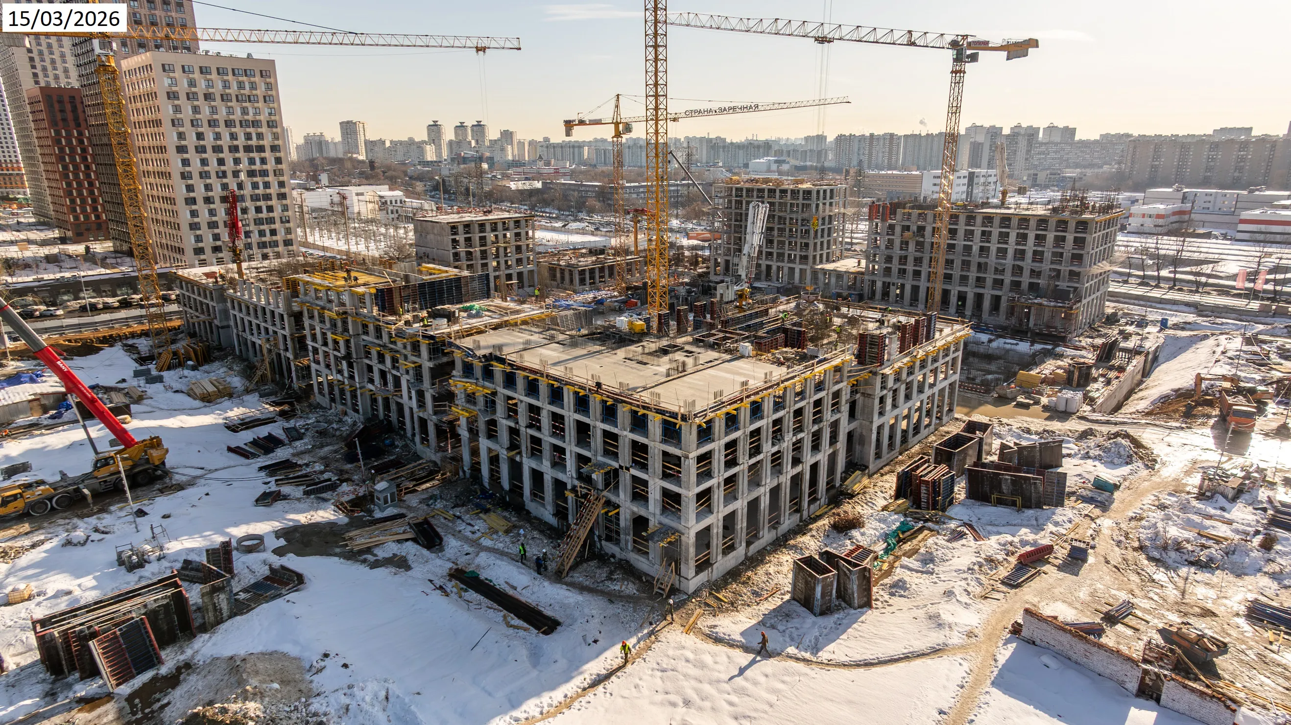ЖК СТРАНА.ЗАРЕЧНАЯ ход строительства