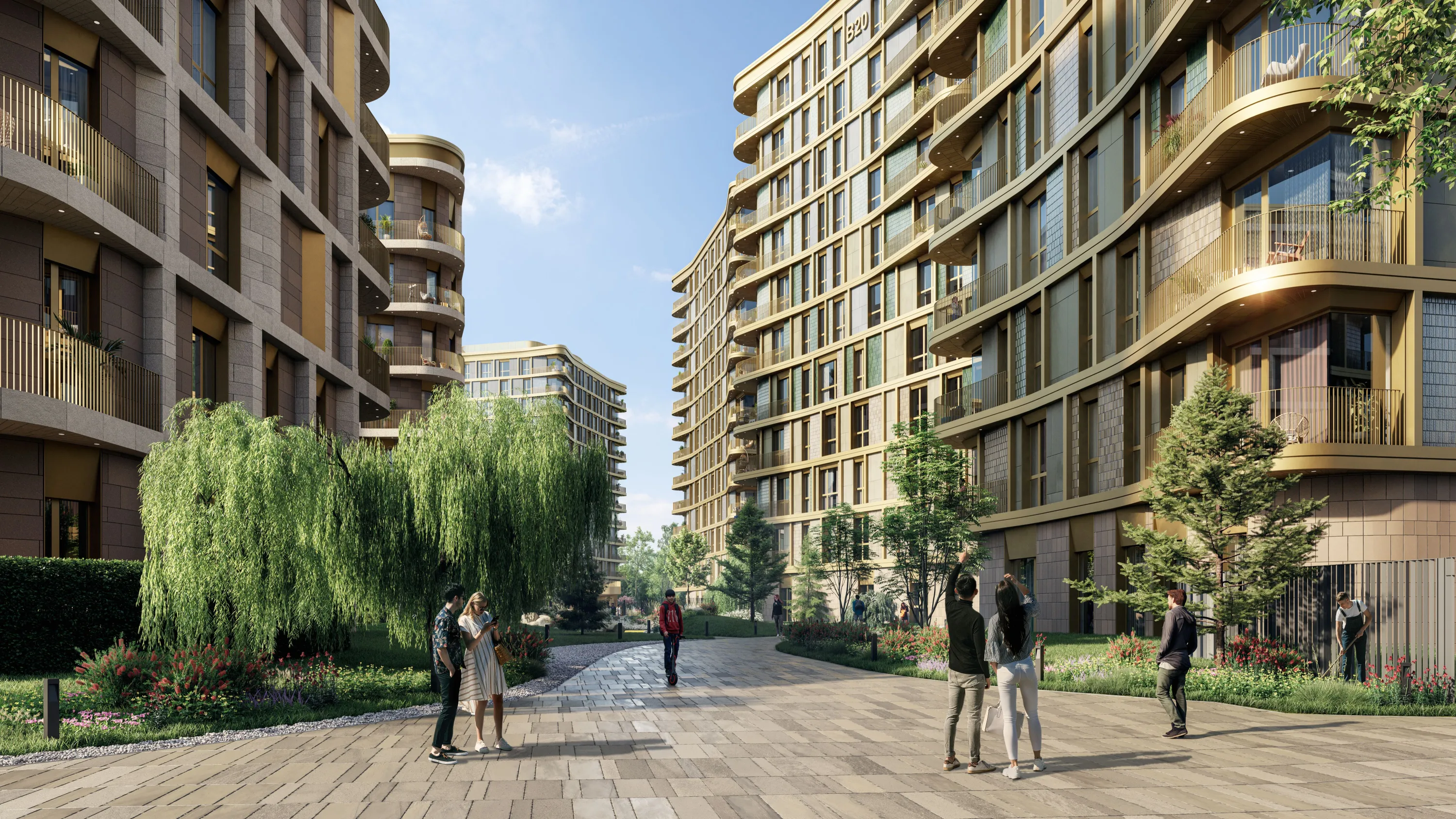 Планировка 2-комнатной квартиры 83.95 м² в ЖК СберСити - квартал В20, г. Москва — фото 1