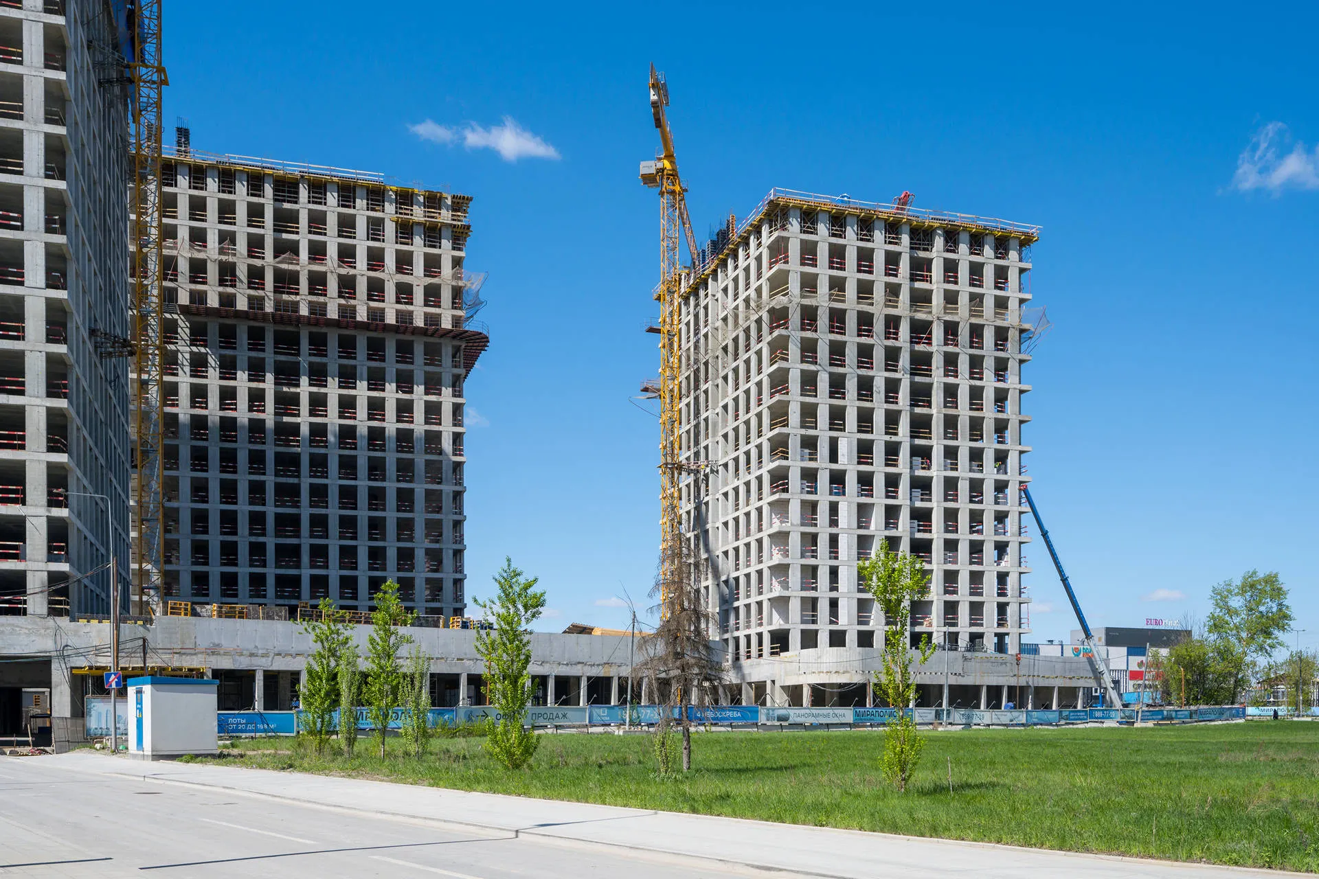 квартал «МИРАПОЛИС» ход строительства
