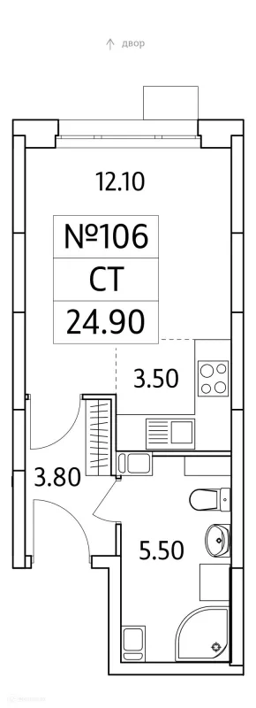 Квартира в ЖК "Облака 2.0"