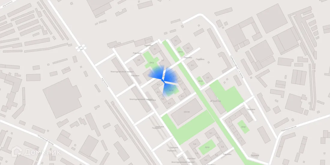 Планировка 2-комнатной квартиры 62.5 м² в ЖК Волжский парк, г. Москва — фото 4