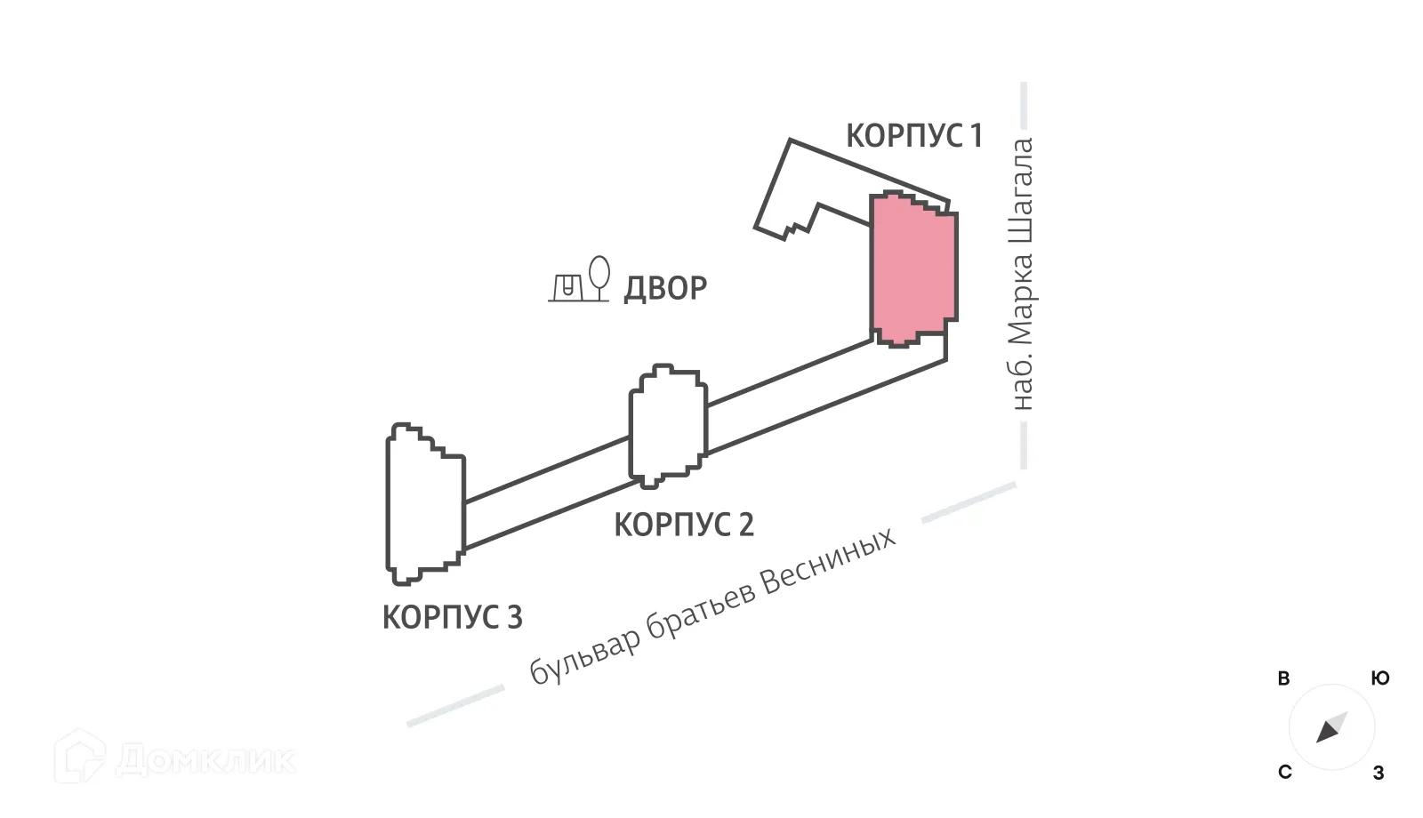 Планировка 2-комнатной квартиры 76.8 м² в ЖК "Зиларт", г. Москва — фото 4