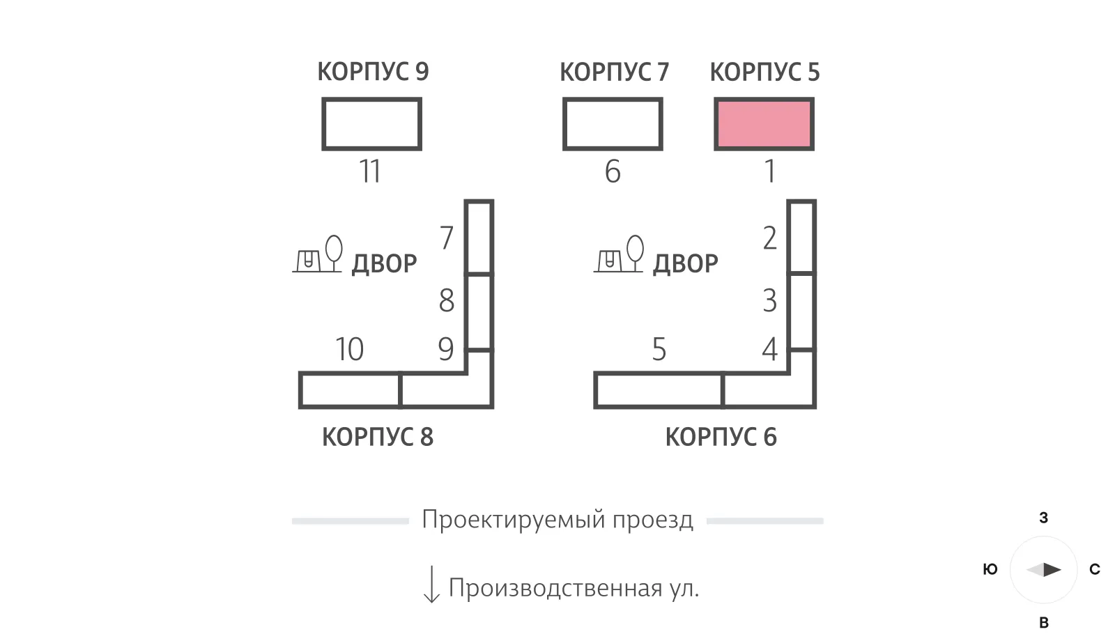 Планировка студии квартиры 20.9 м² в ЖК "Лучи", г. Москва — фото 3