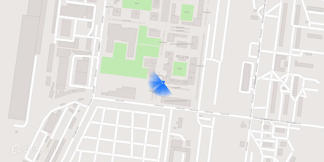 Планировка 2-комнатной квартиры 50.8 м² в ЖК Кавказский бульвар 51, г. Москва — фото 4