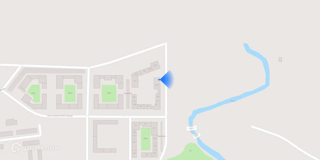 Планировка 1-комнатной квартиры 31.52 м² в «Квартал Мит», г. Москва — фото 3