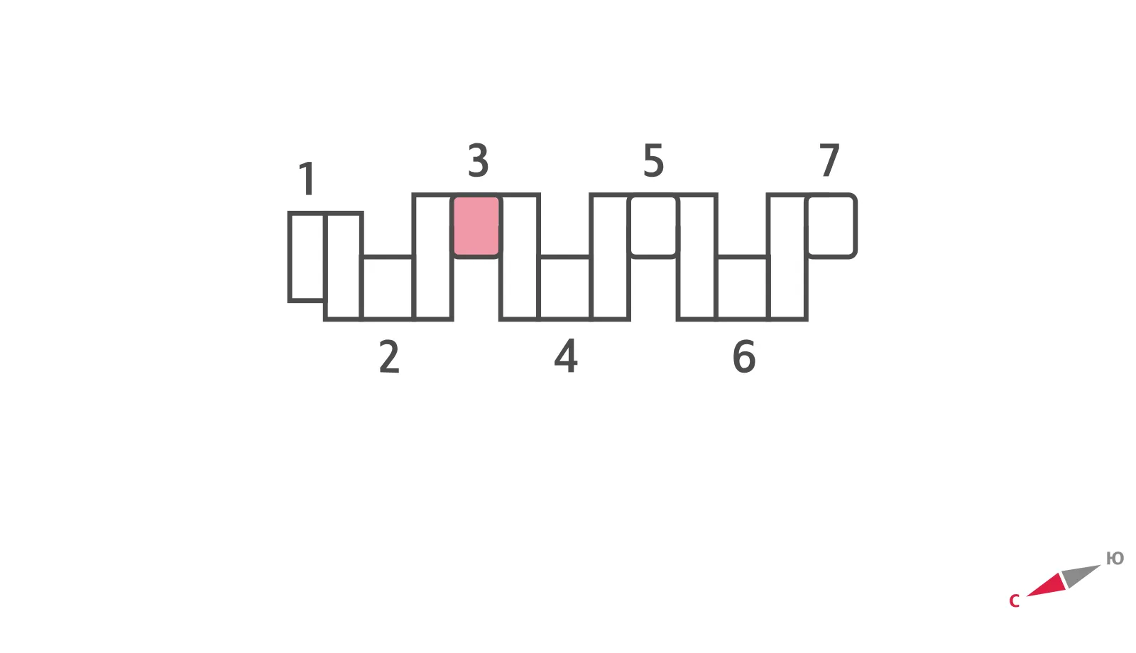 Планировка 1-комнатной квартиры 40.5 м² в ЖК "Зиларт", г. Москва — фото 4