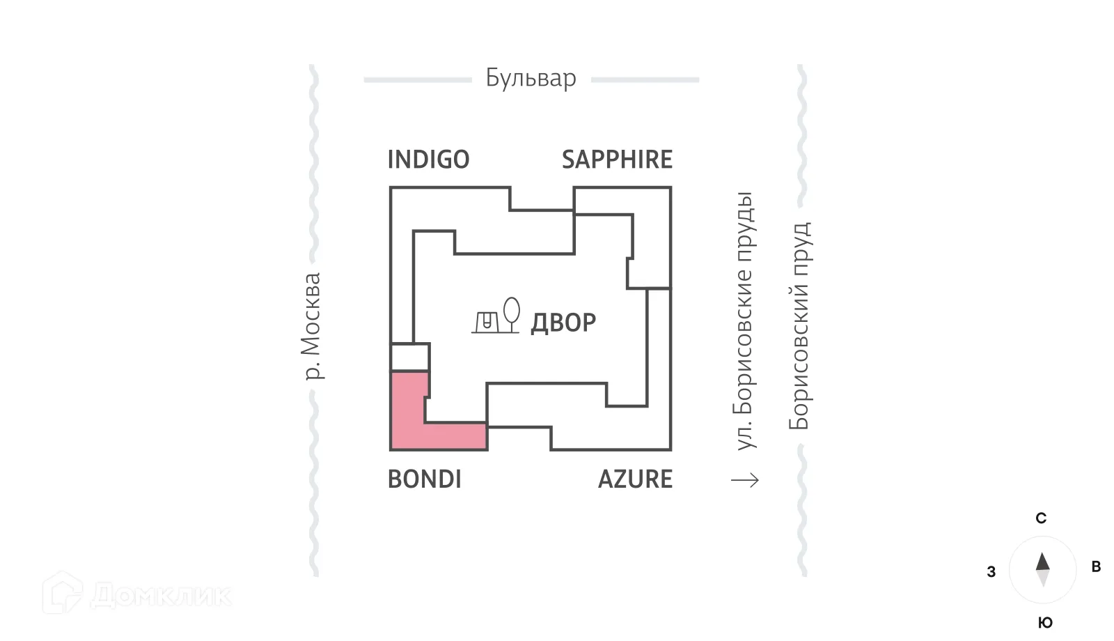 Планировка 3-комнатной квартиры 90.5 м² в ЖК "WAVE" (Вейв), г. Москва — фото 4