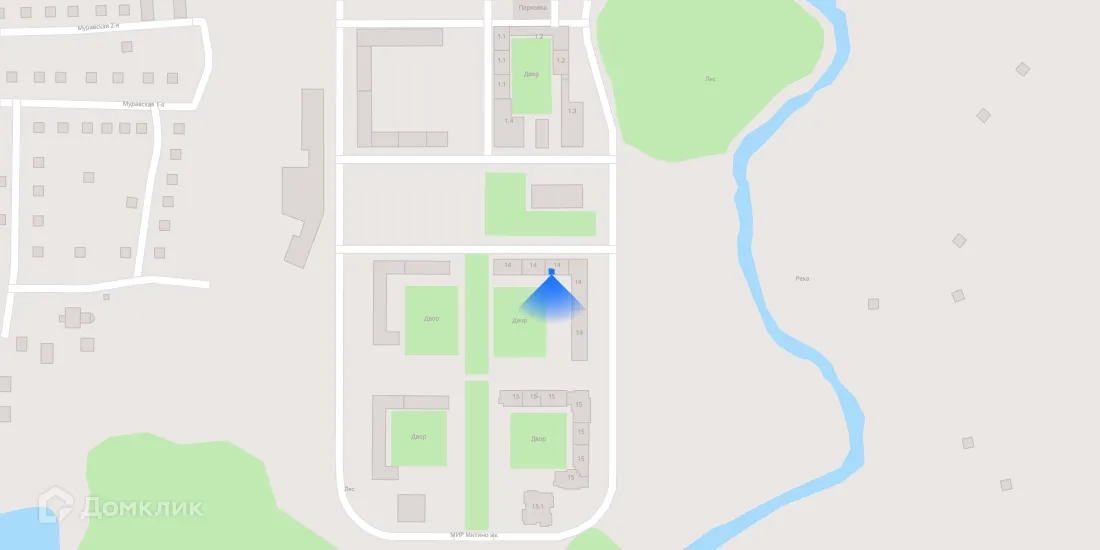 Планировка 1-комнатной квартиры 34.8 м² в «Митинский лес», г. Москва — фото 3