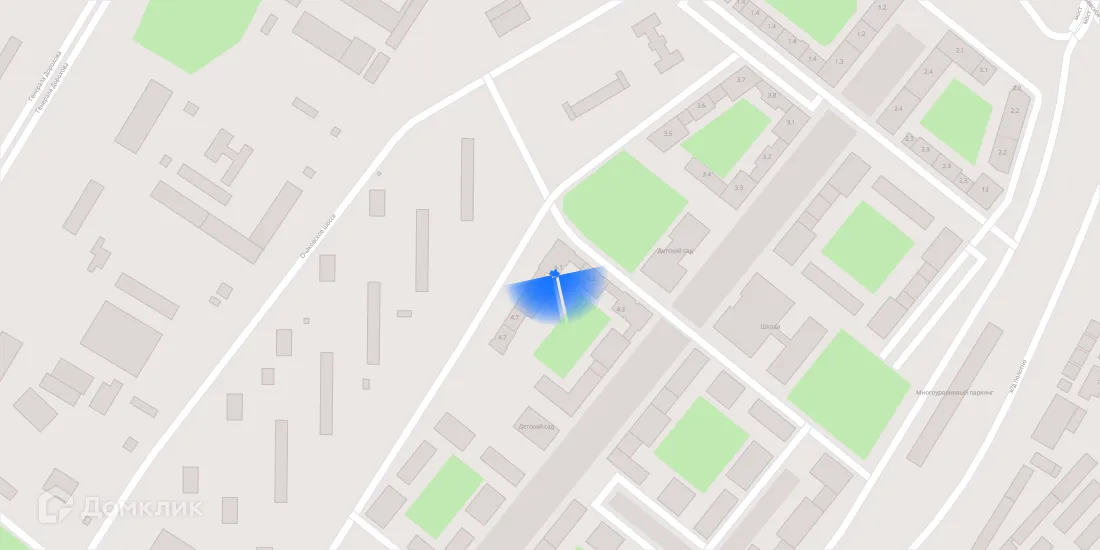 Планировка 2-комнатной квартиры 57 м² в ЖК Матвеевский парк, г. Москва — фото 4