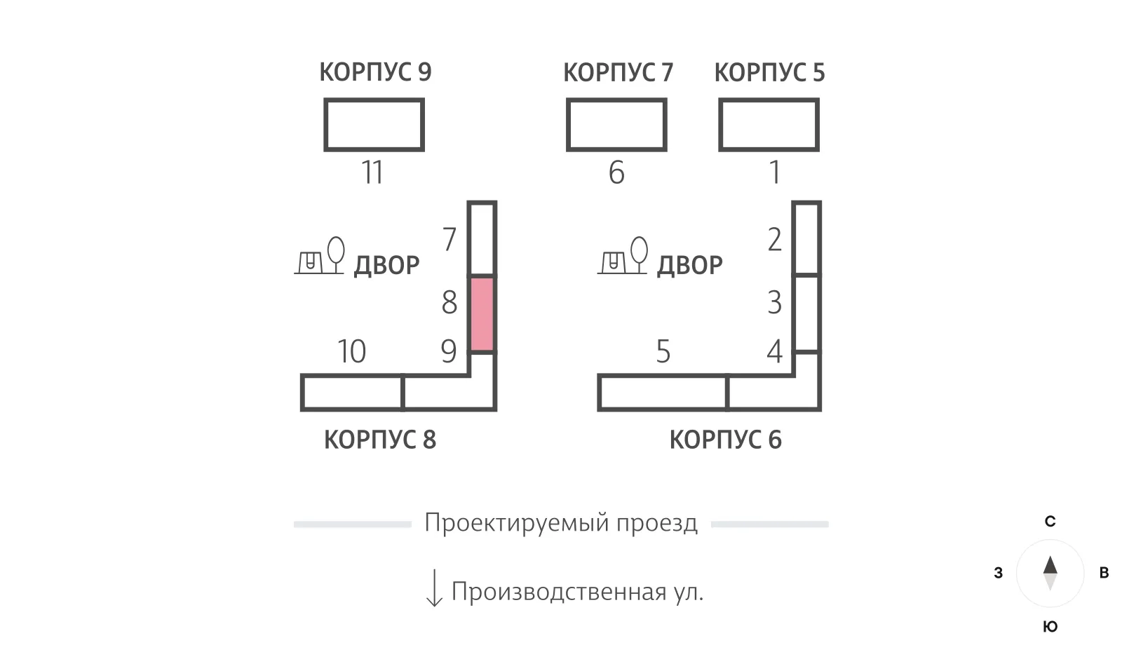 Планировка 1-комнатной квартиры 37.1 м² в ЖК "Лучи", г. Москва — фото 3