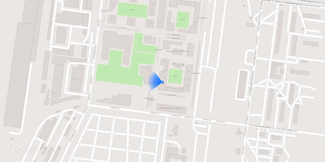 Планировка 1-комнатной квартиры 35.3 м² в ЖК Кавказский бульвар 51, г. Москва — фото 4