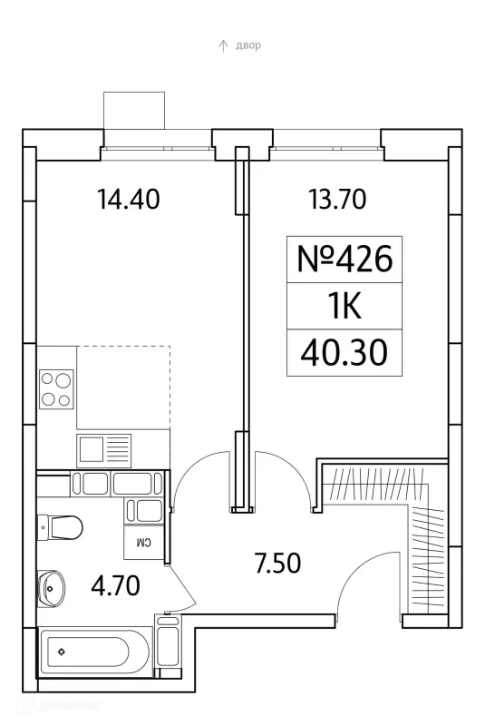 Квартира в ЖК "Облака 2.0"