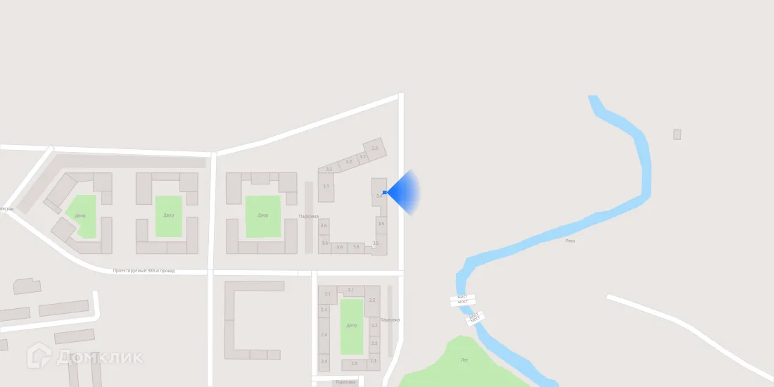 Планировка 1-комнатной квартиры 32.53 м² в «Квартал Мит», г. Москва — фото 3