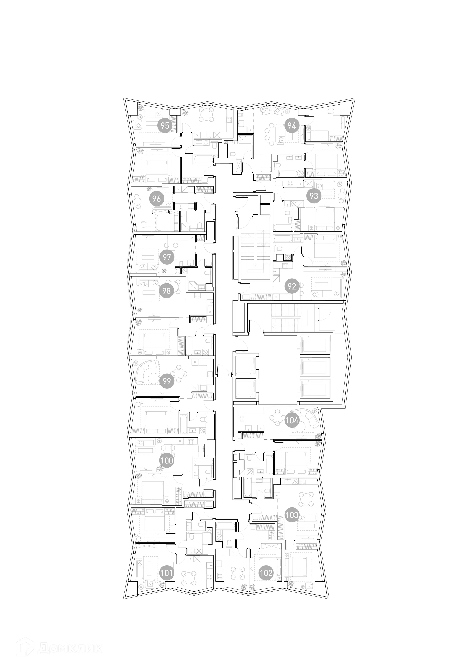 Планировка 1-комнатной квартиры 32.25 м² в УНО.Горбунова, г. Москва — фото 3