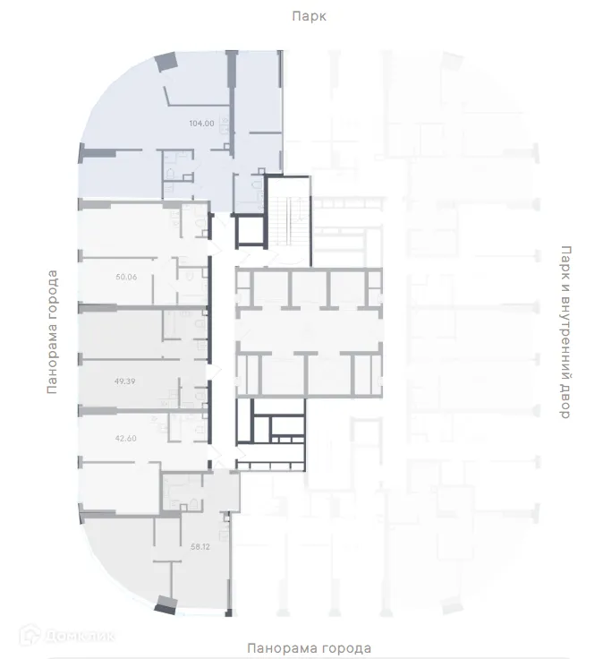 Планировка 3-комнатной квартиры 104 м² в Солос, г. Москва — фото 2