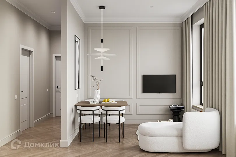 Планировка 2-комнатной квартиры 59.25 м² в ЖК ARTEL (Артель), г. Москва — фото 4