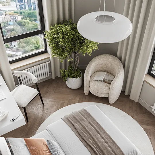 Планировка 2-комнатной квартиры 59.25 м² в ЖК ARTEL (Артель), г. Москва — фото 7