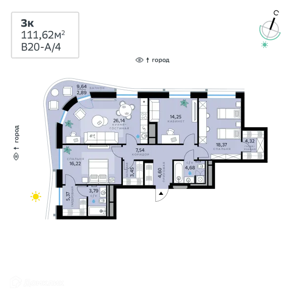 Квартира в СберСити - квартал В20