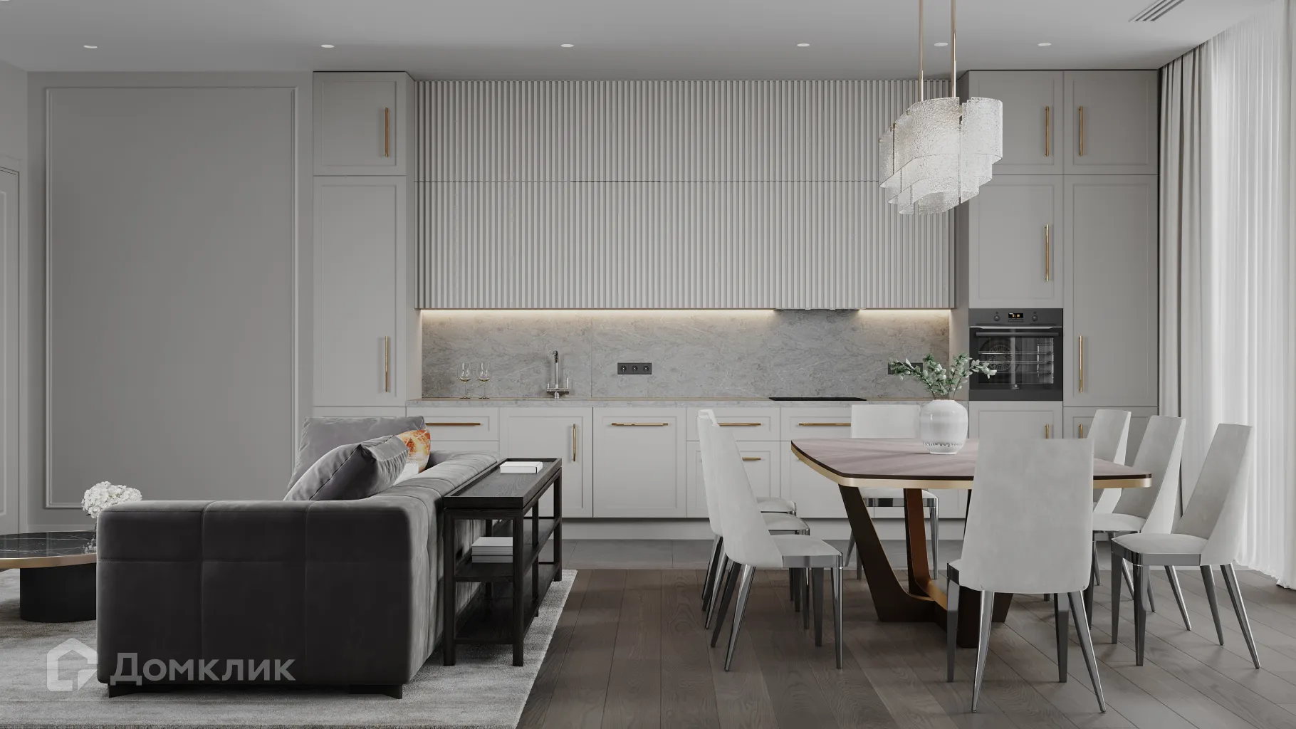 Планировка 3-комнатной квартиры 111.62 м² в СберСити - квартал В20, г. Москва — фото 8