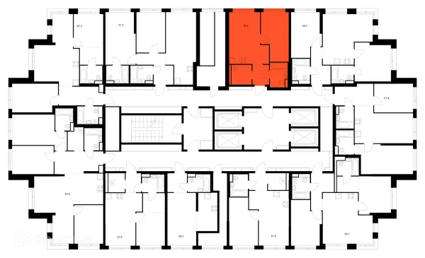 Планировка 1 комн. в «Строгино 360»