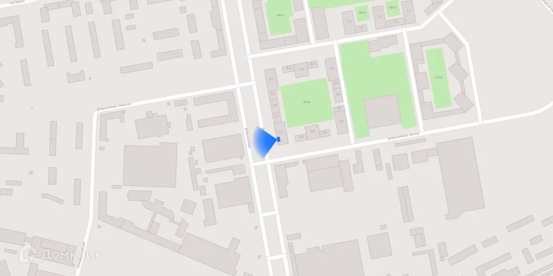 Планировка 2-комнатной квартиры 58.3 м² в ЖК Руставели 14, г. Москва — фото 4