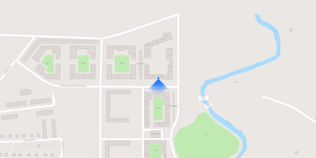 Планировка 1-комнатной квартиры 34.03 м² в «Квартал Мит», г. Москва — фото 3