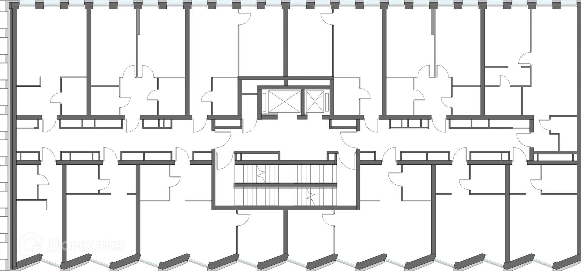 Планировка 1-комнатной квартиры 52.34 м² в ЖК Дом на набережной INSIDER (Дом на набережной ИНСАЙДЕР), г. Москва — фото 2