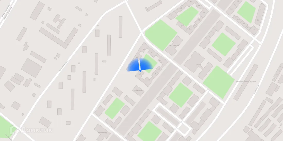 Планировка 2-комнатной квартиры 61.7 м² в ЖК Матвеевский парк, г. Москва — фото 4