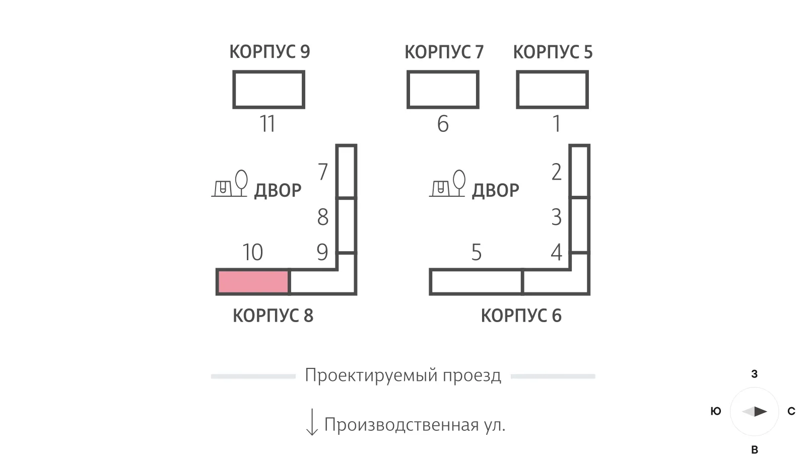 Планировка 1-комнатной квартиры 37.6 м² в ЖК "Лучи", г. Москва — фото 3