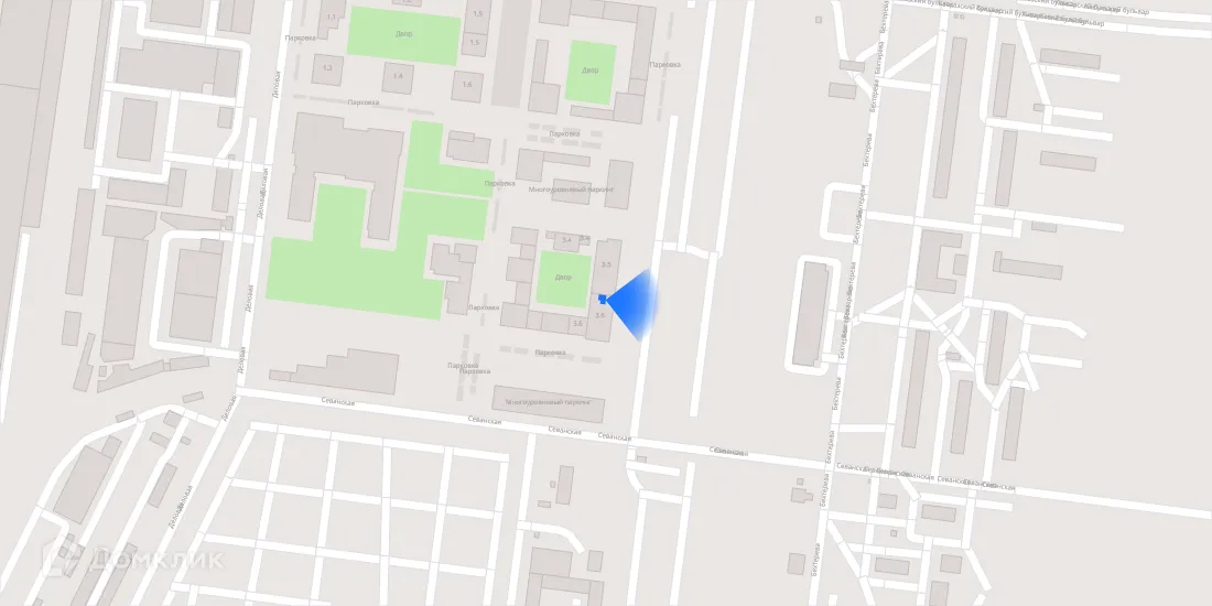 Планировка 2-комнатной квартиры 58.2 м² в ЖК Кавказский бульвар 51, г. Москва — фото 4