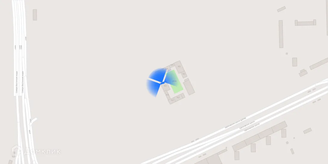 Планировка 3-комнатной квартиры 82.6 м² в ЖК Амурский парк, г. Москва — фото 3