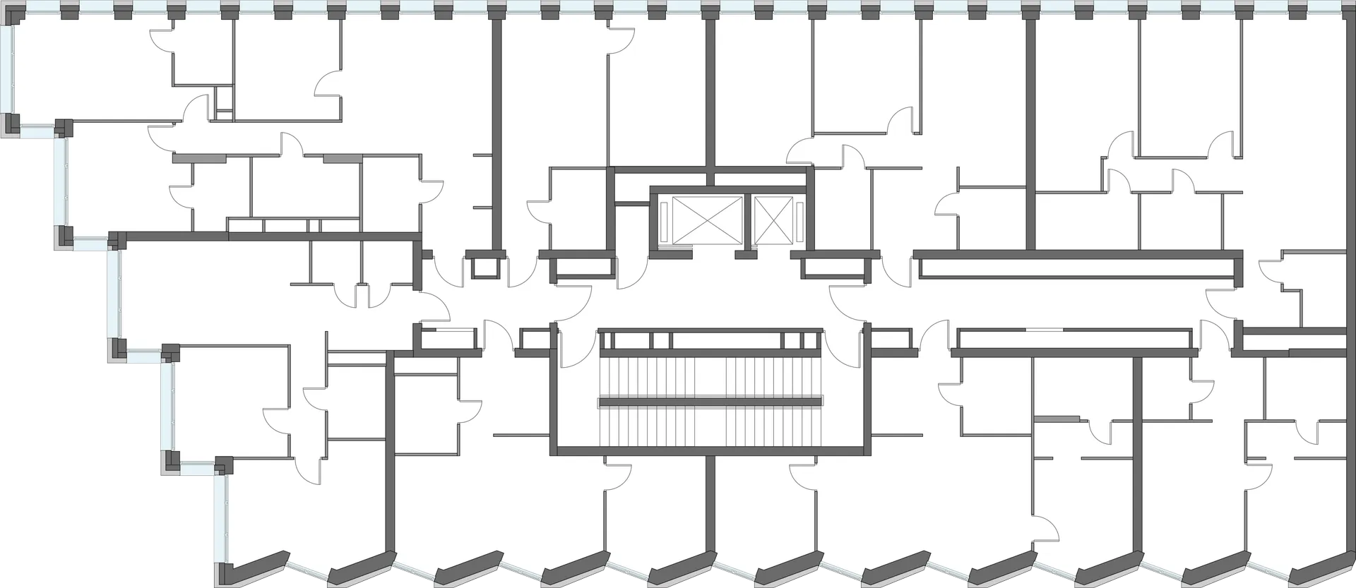Планировка 1-комнатной квартиры 48.44 м² в ЖК Дом на набережной INSIDER (Дом на набережной ИНСАЙДЕР), г. Москва — фото 2