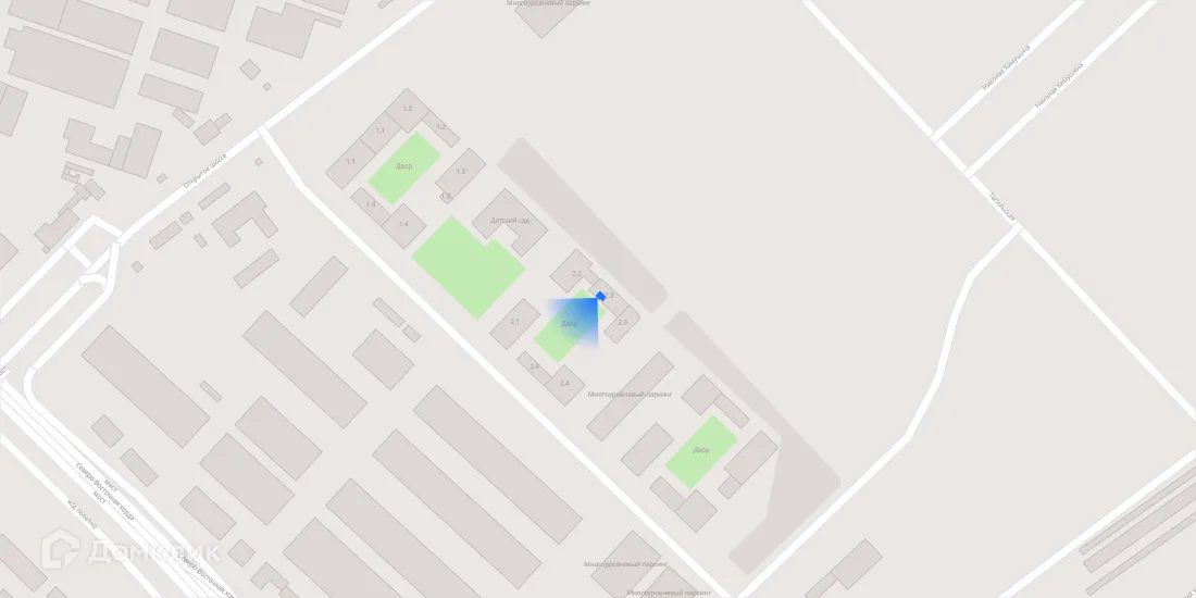 Планировка 2-комнатной квартиры 61.4 м² в ЖК Лосиноостровский парк, г. Москва — фото 3