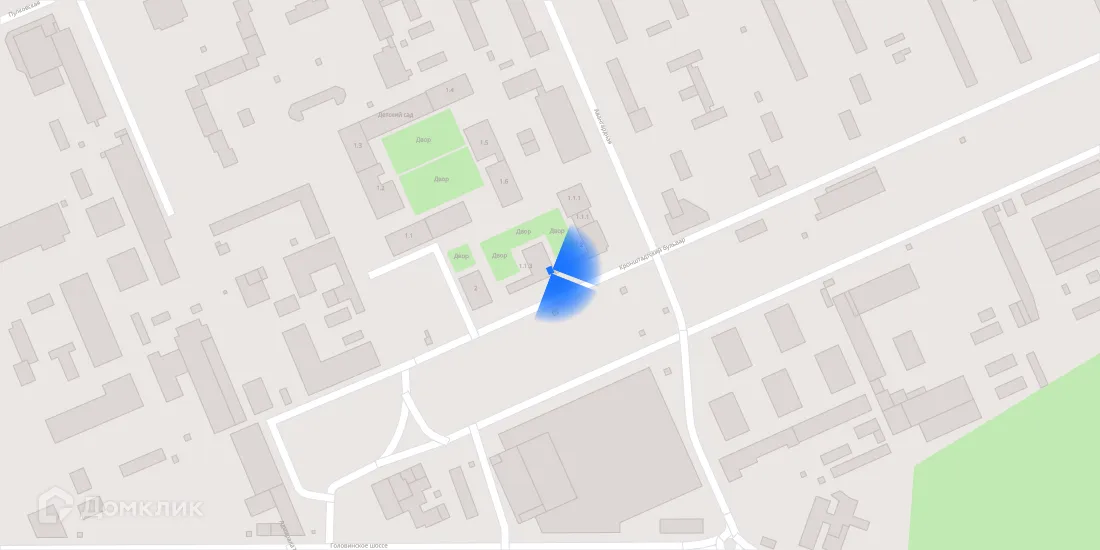 Планировка 2-комнатной квартиры 55.4 м² в ЖК Кронштадтский 9, г. Москва — фото 4