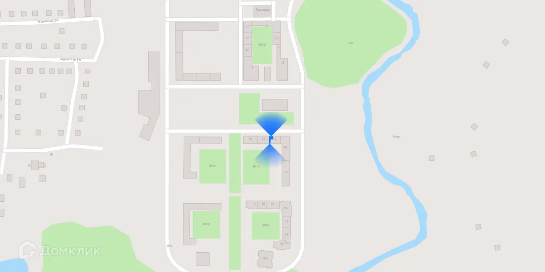 Планировка 3-комнатной квартиры 76.8 м² в «Митинский лес», г. Москва — фото 2