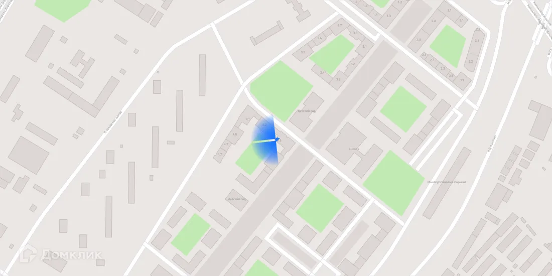 Планировка 2-комнатной квартиры 51.7 м² в ЖК Матвеевский парк, г. Москва — фото 4