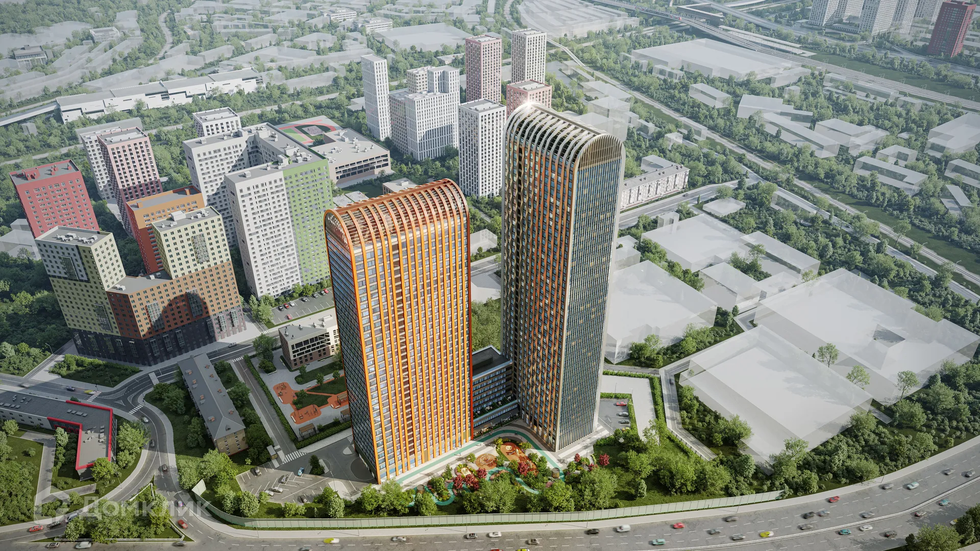 Планировка 1-комнатной квартиры 37.1 м² в ЖК Voice Towers (Войс Тауэрс), г. Москва — фото 19