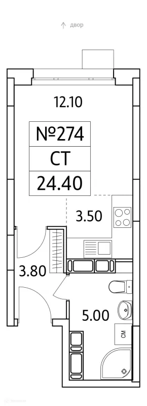 Квартира в ЖК "Облака 2.0"
