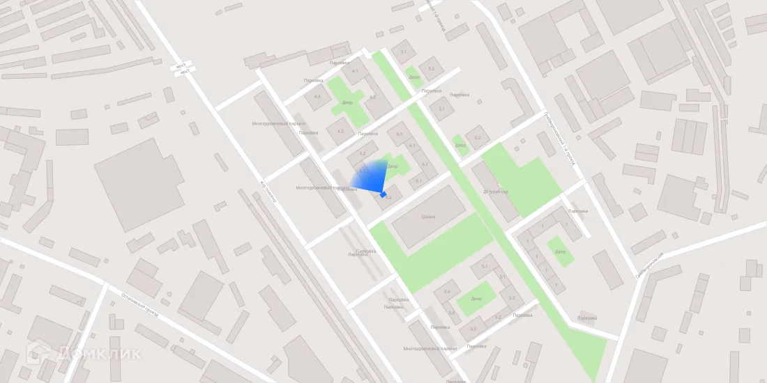 Планировка 2-комнатной квартиры 49.6 м² в ЖК Волжский парк, г. Москва — фото 4