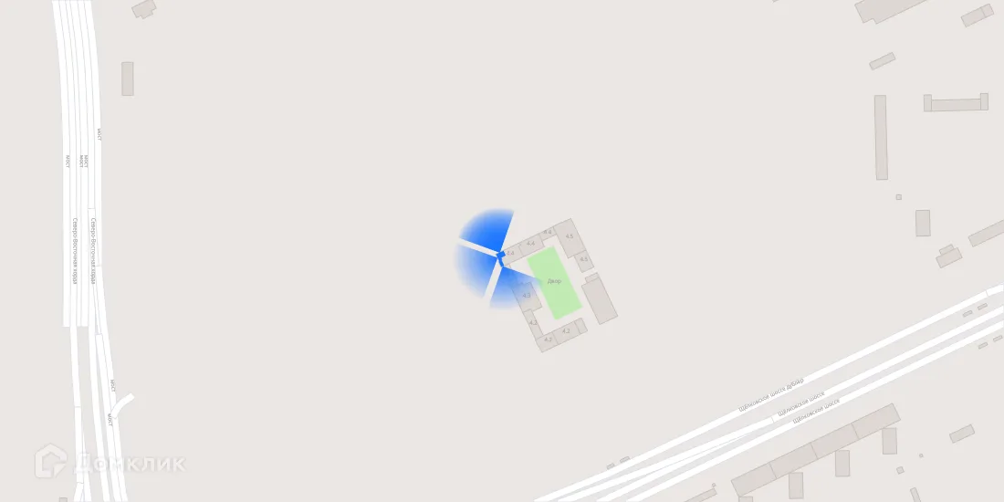 Планировка 3-комнатной квартиры 90.7 м² в ЖК Амурский парк, г. Москва — фото 3