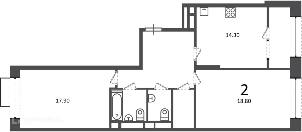Квартира в Клинская ул., д. 2А (Московские кварталы)