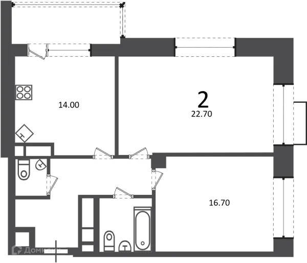 Квартира в Клинская ул., д. 2А (Московские кварталы)