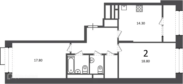 Квартира в Клинская ул., д. 2А (Московские кварталы)