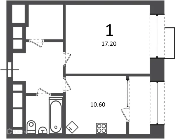 Квартира в Клинская ул., д. 2А (Московские кварталы)