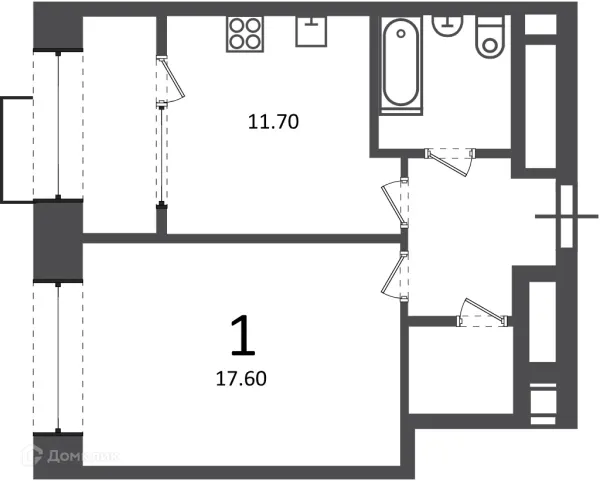 Квартира в Клинская ул., д. 2А (Московские кварталы)