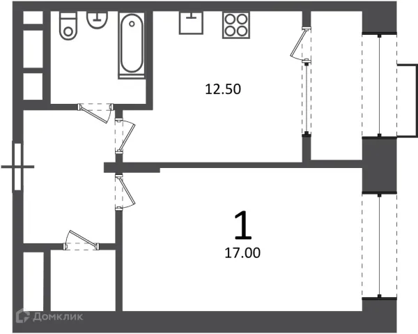Квартира в Клинская ул., д. 2А (Московские кварталы)