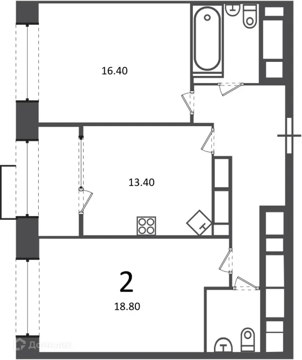 Квартира в Клинская ул., д. 2А (Московские кварталы)
