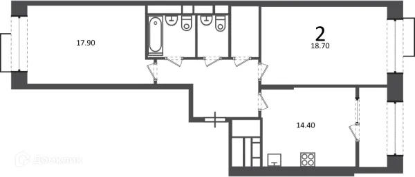 Квартира в Клинская ул., д. 2А (Московские кварталы)