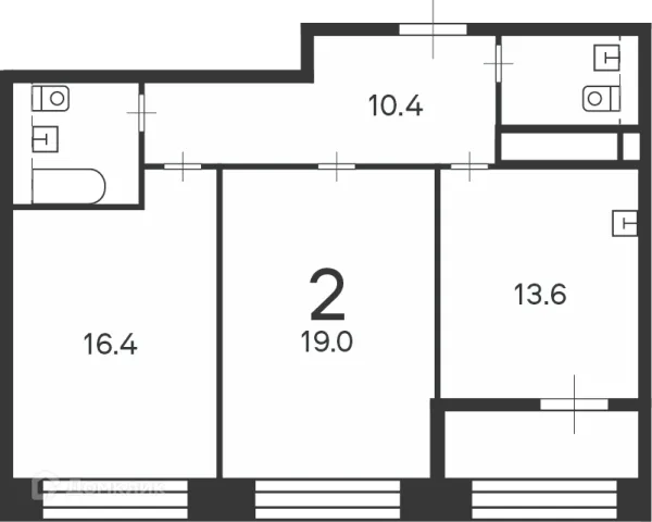 Квартира в Клинская ул., д. 2А (Московские кварталы)
